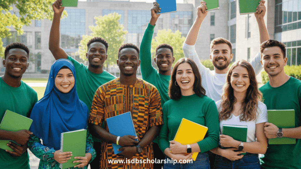 IsDB scholarship students happy together